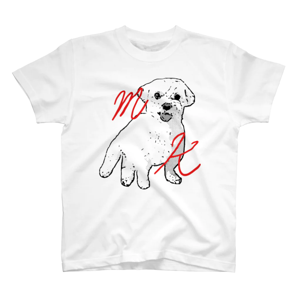 マルチーズ教のwhite dog Regular Fit T-Shirt