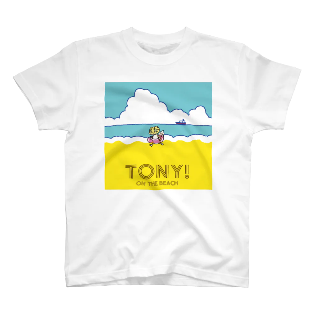 TONY!のTONY! on the beach (昼) スタンダードTシャツ