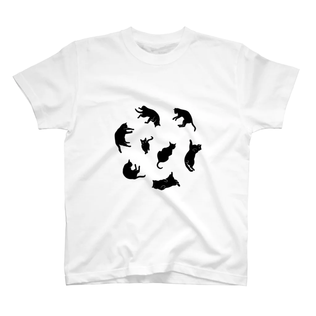 NOBODY754のKitties (Black スタンダードTシャツ