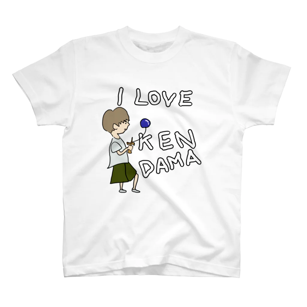 風野ひつじのI love KENDAMA. スタンダードTシャツ