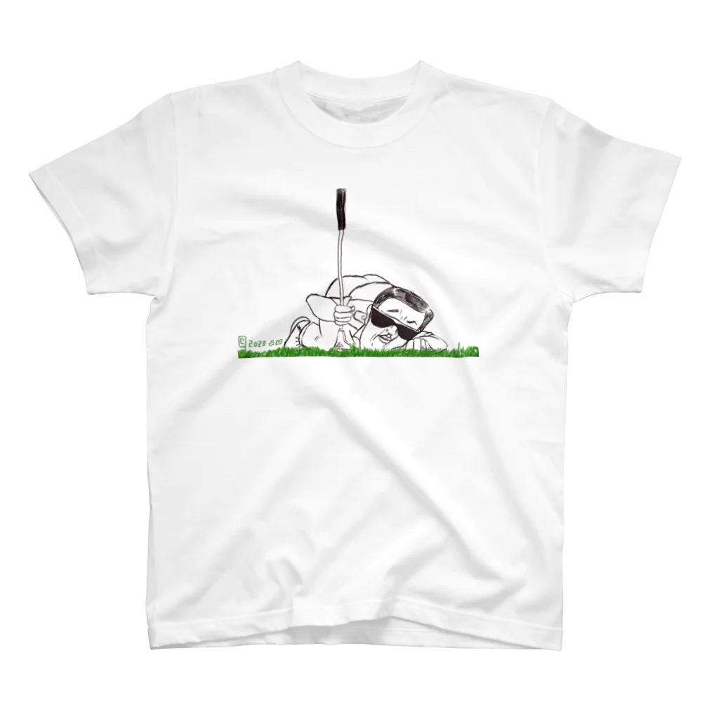 凸凹ショップの趣味の風景シリーズ「ゴルフ」 スタンダードTシャツ