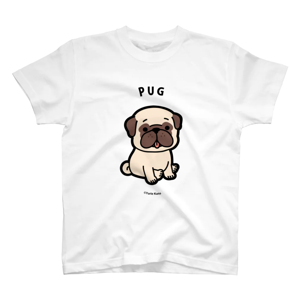 Yurie Kato ┃ パグのランランのPUG(フォーン) │For light colors Regular Fit T-Shirt