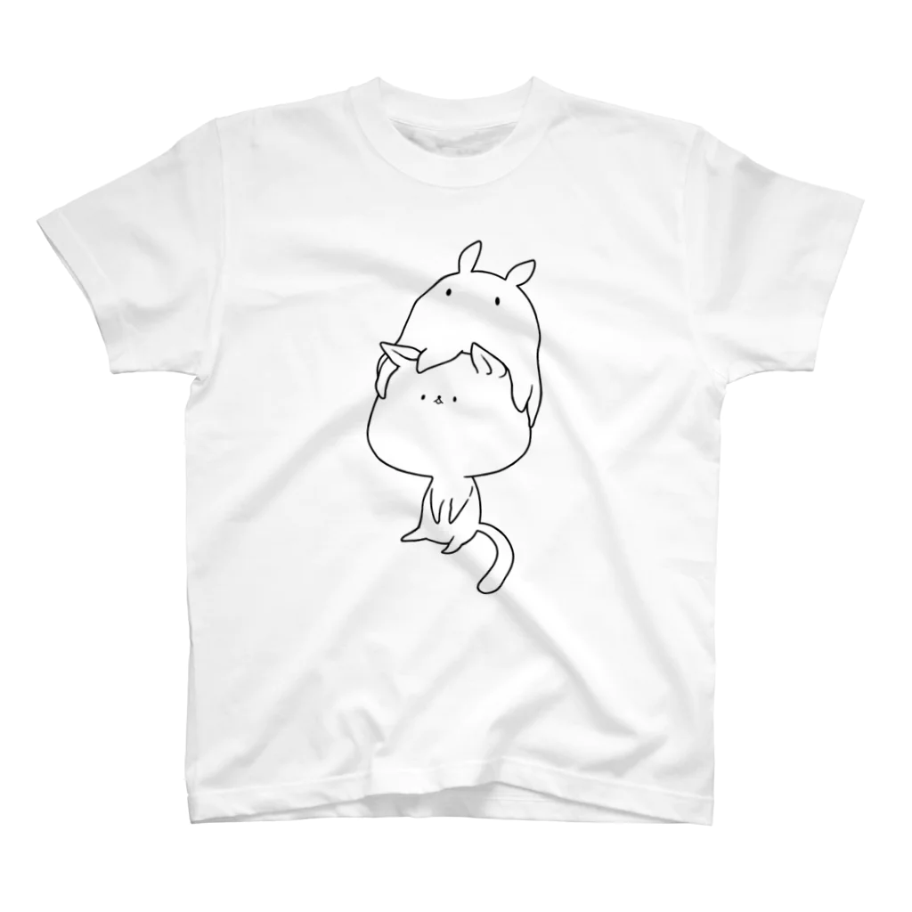 おみのおみそのたこねこ(色なし) スタンダードTシャツ