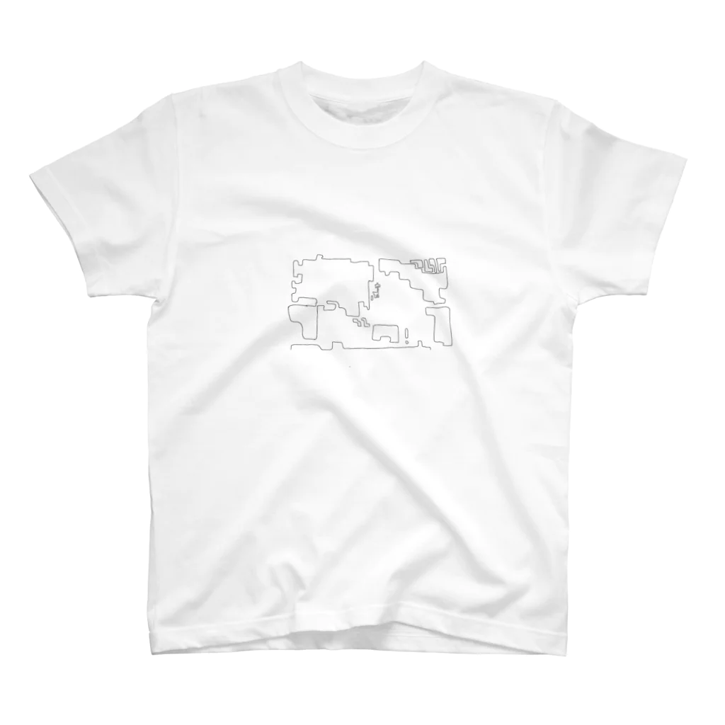 小春日和の落書き(世界地図Ver.) Regular Fit T-Shirt