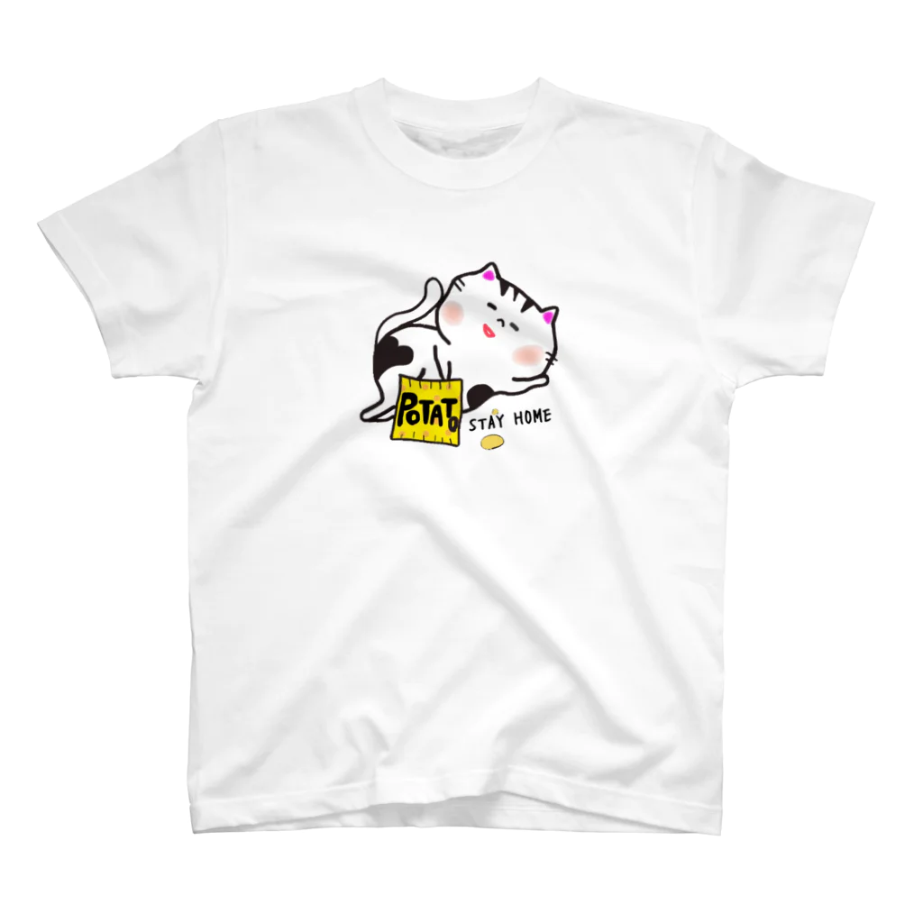 Kinako___のstay homeにゃん子 スタンダードTシャツ