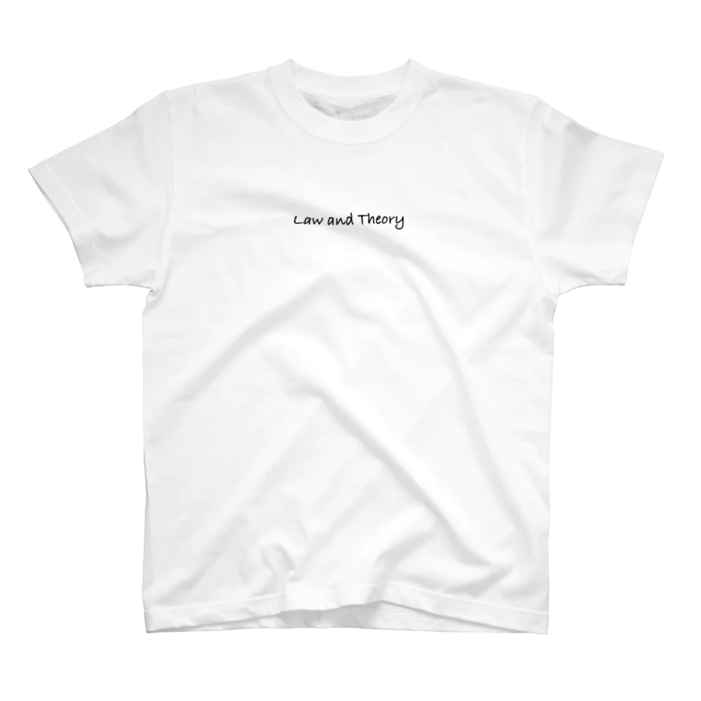 Law and TheoryのLaw and Theory for artists tee(black logo) Regular Fit T-Shirt