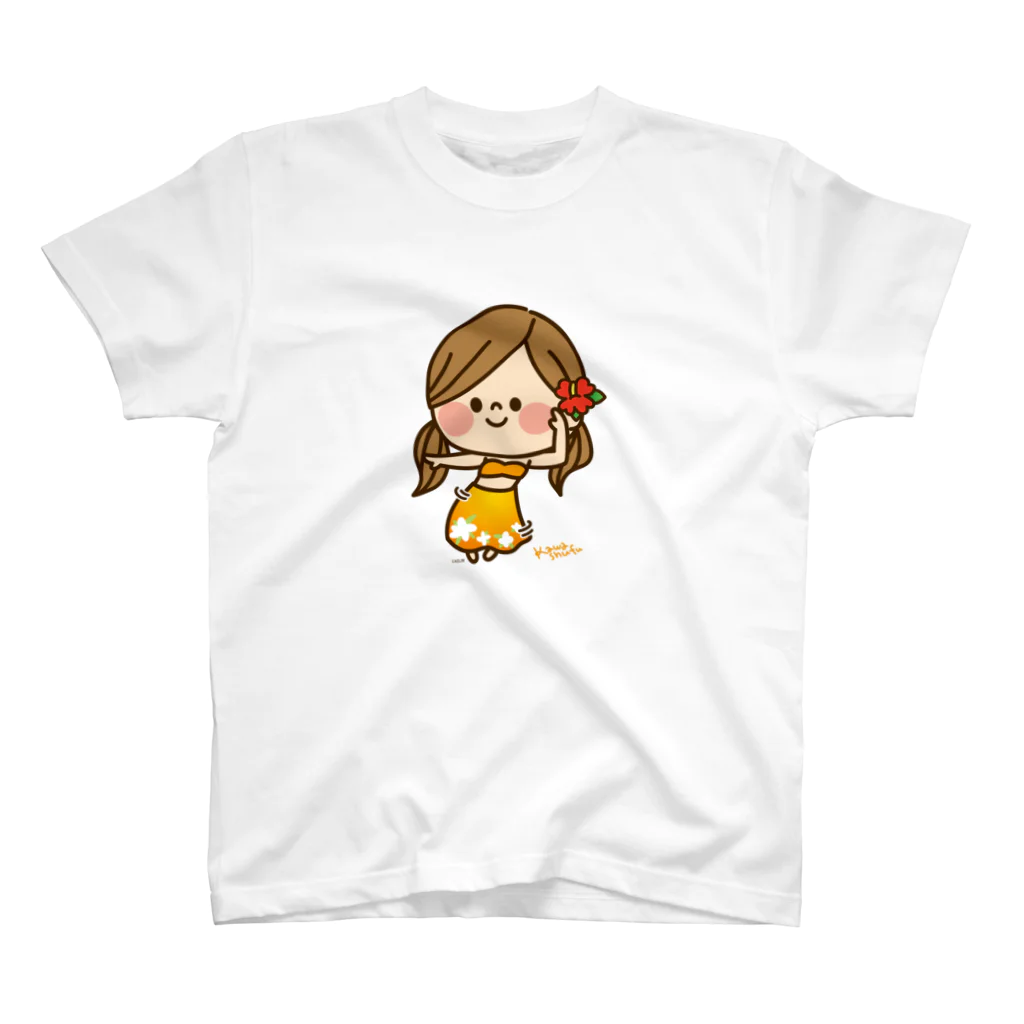 アグリム@かわ主婦スタンプ制作中のかわいい主婦の1日フラガール2 Regular Fit T-Shirt