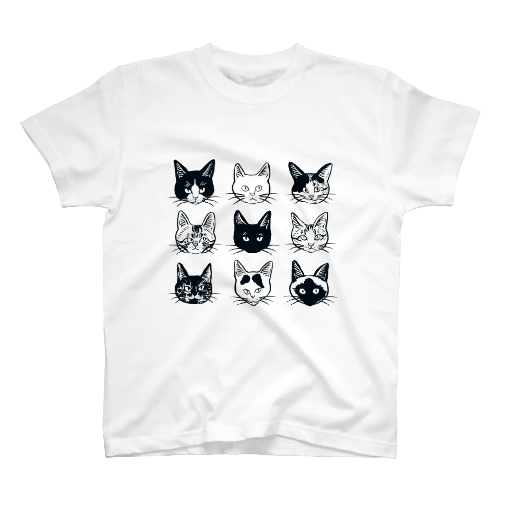 喫茶こぐまやの9種の猫詰め合わせ Regular Fit T-Shirt