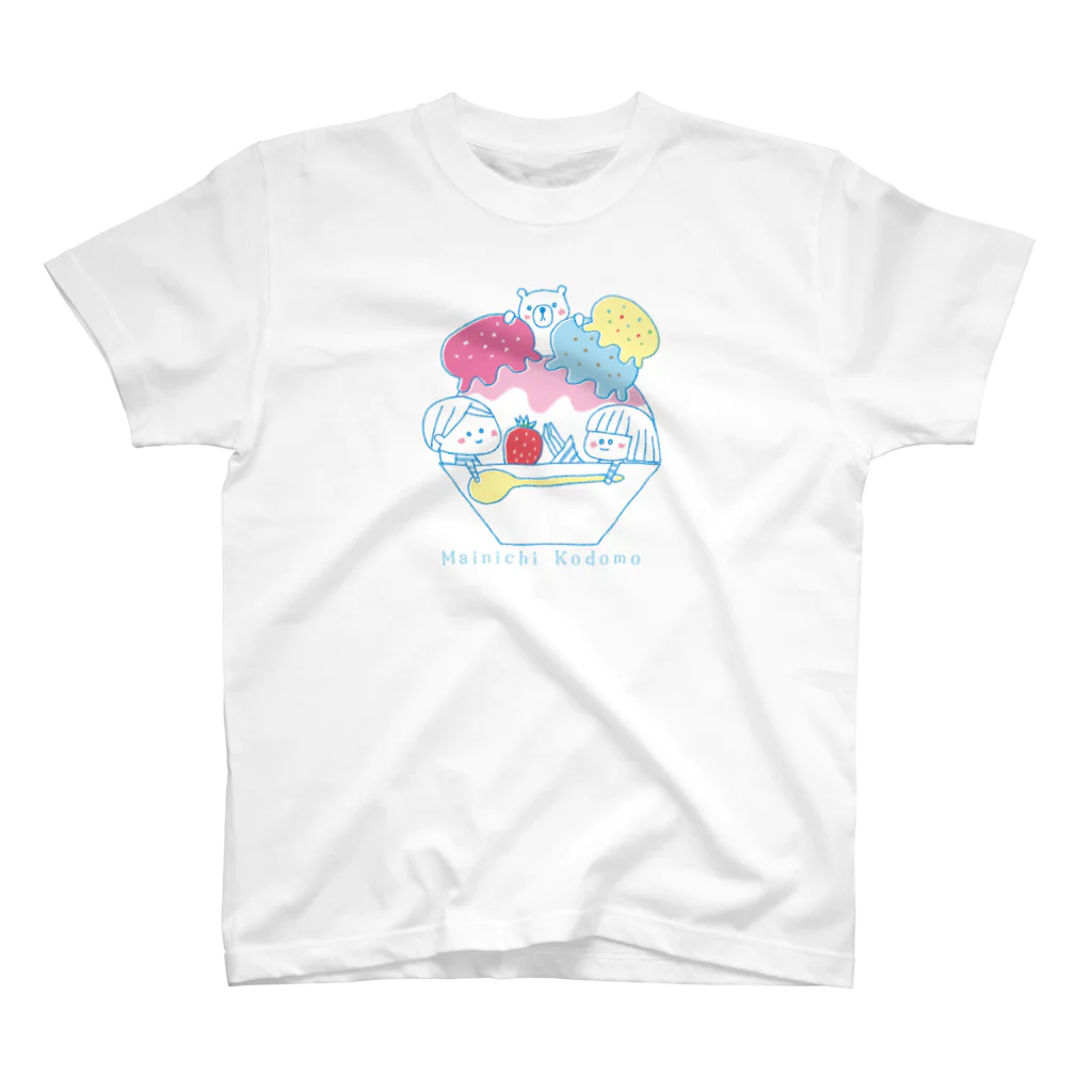 spicemachine-shopのMainichi kodomo summer and shaved ice スタンダードTシャツ