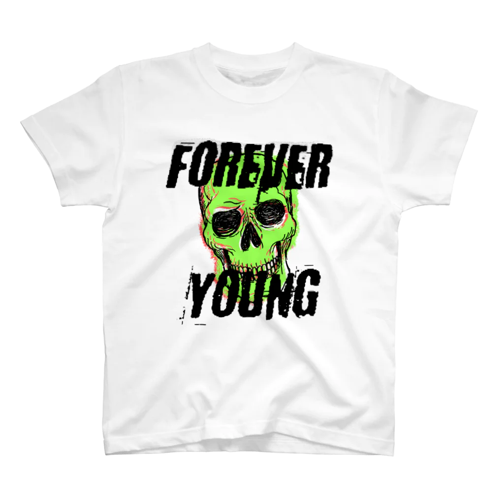 NIKAWADORI　SHOUTENのForever young Tee スタンダードTシャツ