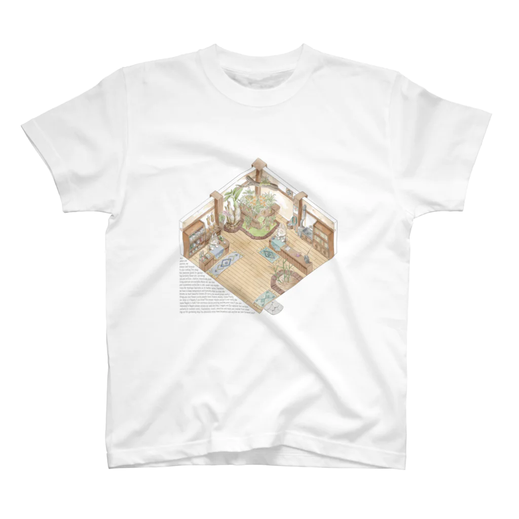 Studio COR-TAURI ( コルタウリ )のThe little garden shop スタンダードTシャツ