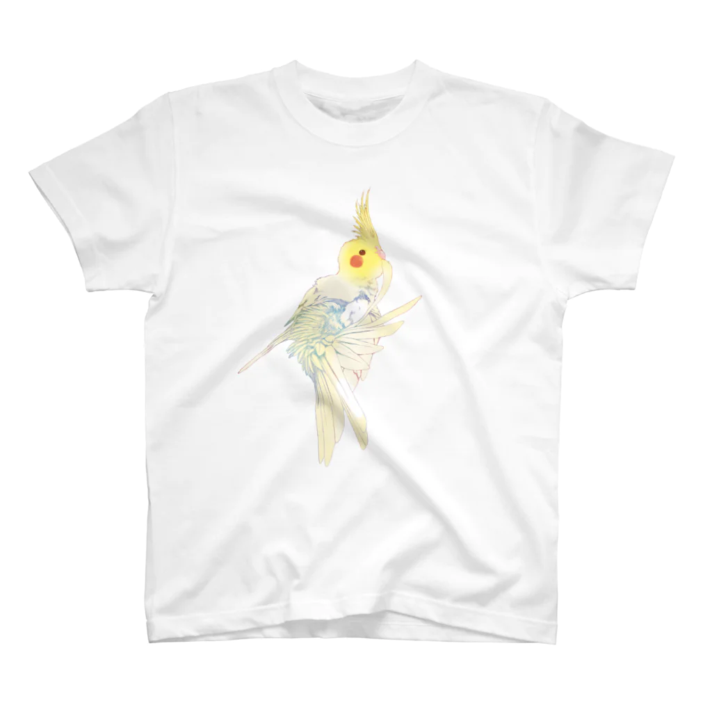 オカメインコ定点観測の尾羽のお手入れオカメインコ Regular Fit T-Shirt