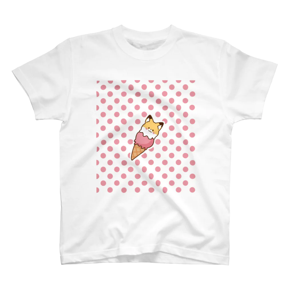 Haruna shopのきつね ♡ アイス ver Regular Fit T-Shirt