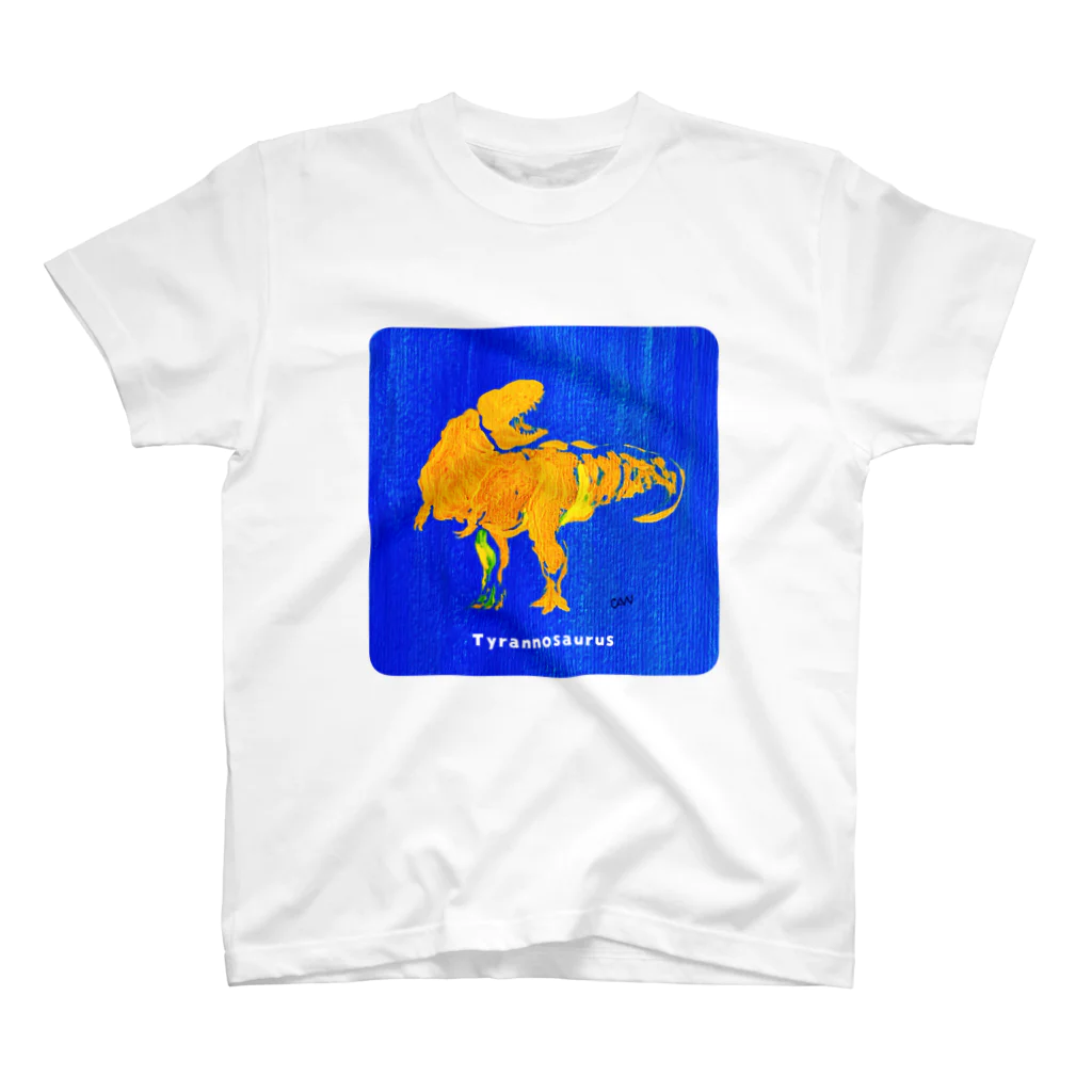 ちょっとマニアックな恐竜アートグッズ博物館のおしゃれティラノさん Regular Fit T-Shirt