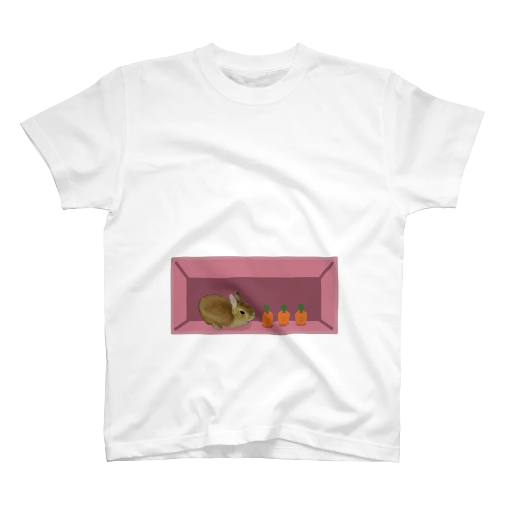 『卯のえほん』   〜えほんカフェ「うさぎの絵本」のオンラインショップ〜のおなかに暮らすうさ Ⅲ Regular Fit T-Shirt
