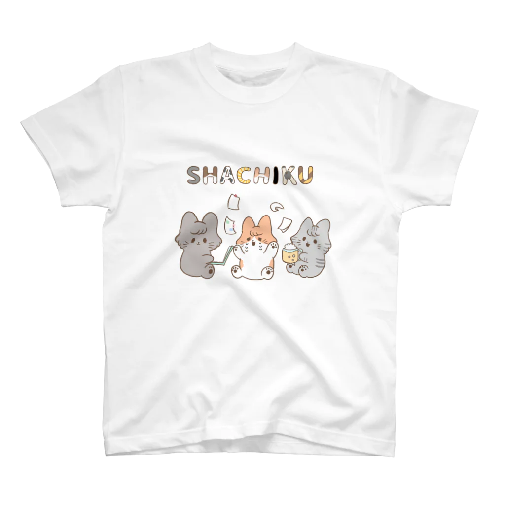 Noruneko-Yaのねこねこ社畜Tシャツ Regular Fit T-Shirt