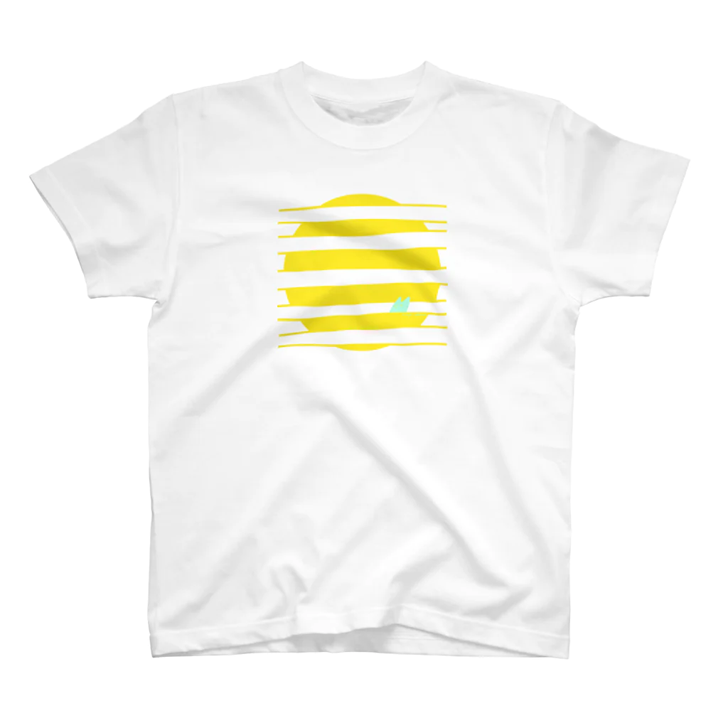 nap_shopのイヌヒューマンの日の出 (yellow) スタンダードTシャツ