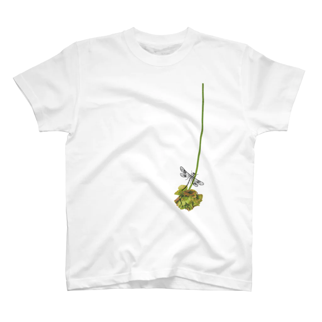 tottoの花と虫（トンボ） スタンダードTシャツ