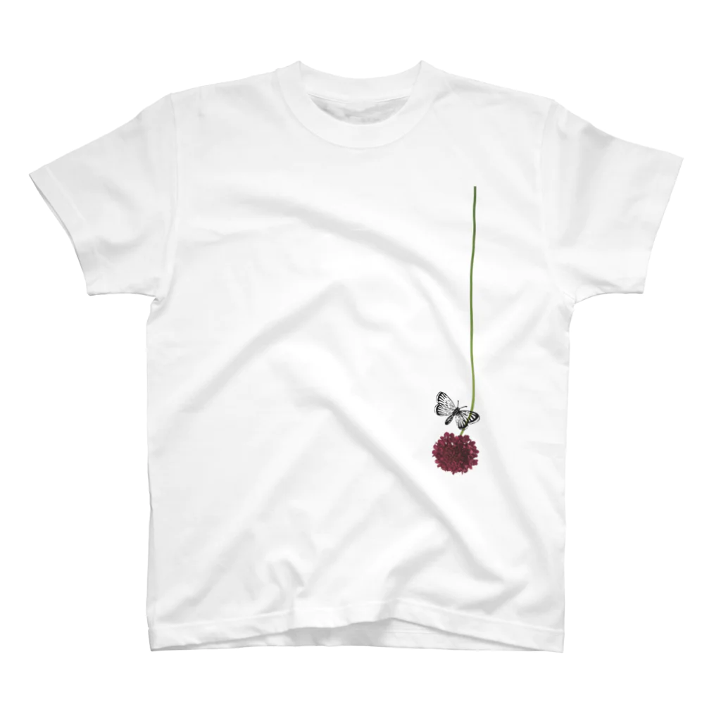 tottoの花と虫(チョウ2) Regular Fit T-Shirt