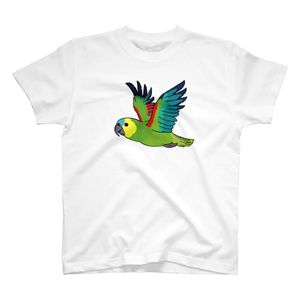 TORINOSUのアオボウシインコ スタンダードTシャツ