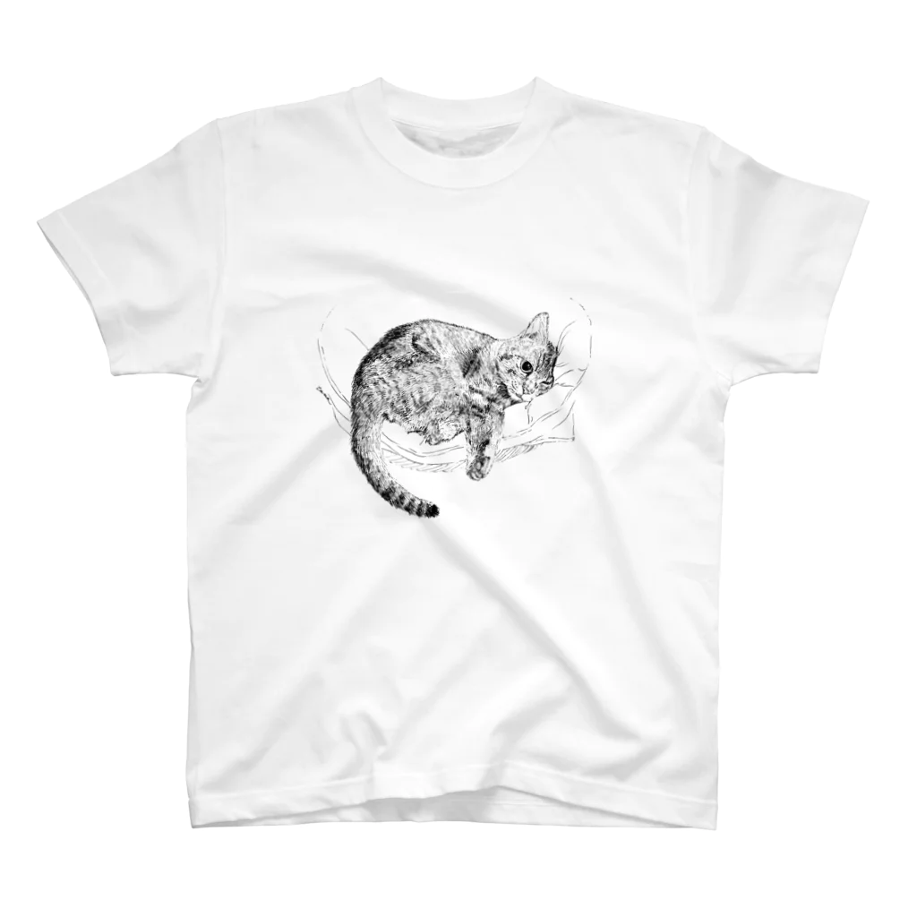 tama_shopのリラックス猫ちゃん スタンダードTシャツ