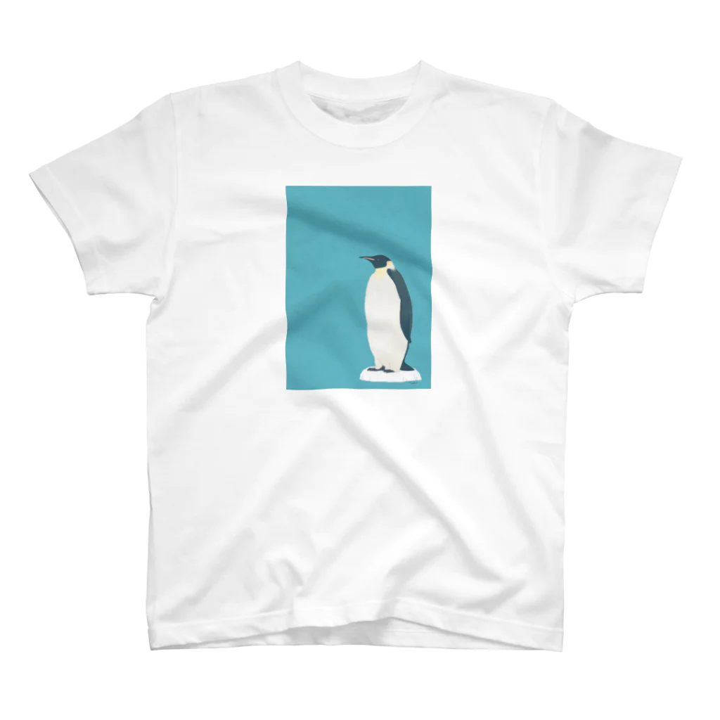 Hagino Taeko Goodsの物想うペンギンTシャツ スタンダードTシャツ