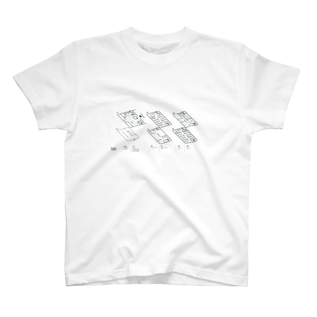 河岸ホテルのkaganhotel floor guide goods Regular Fit T-Shirt