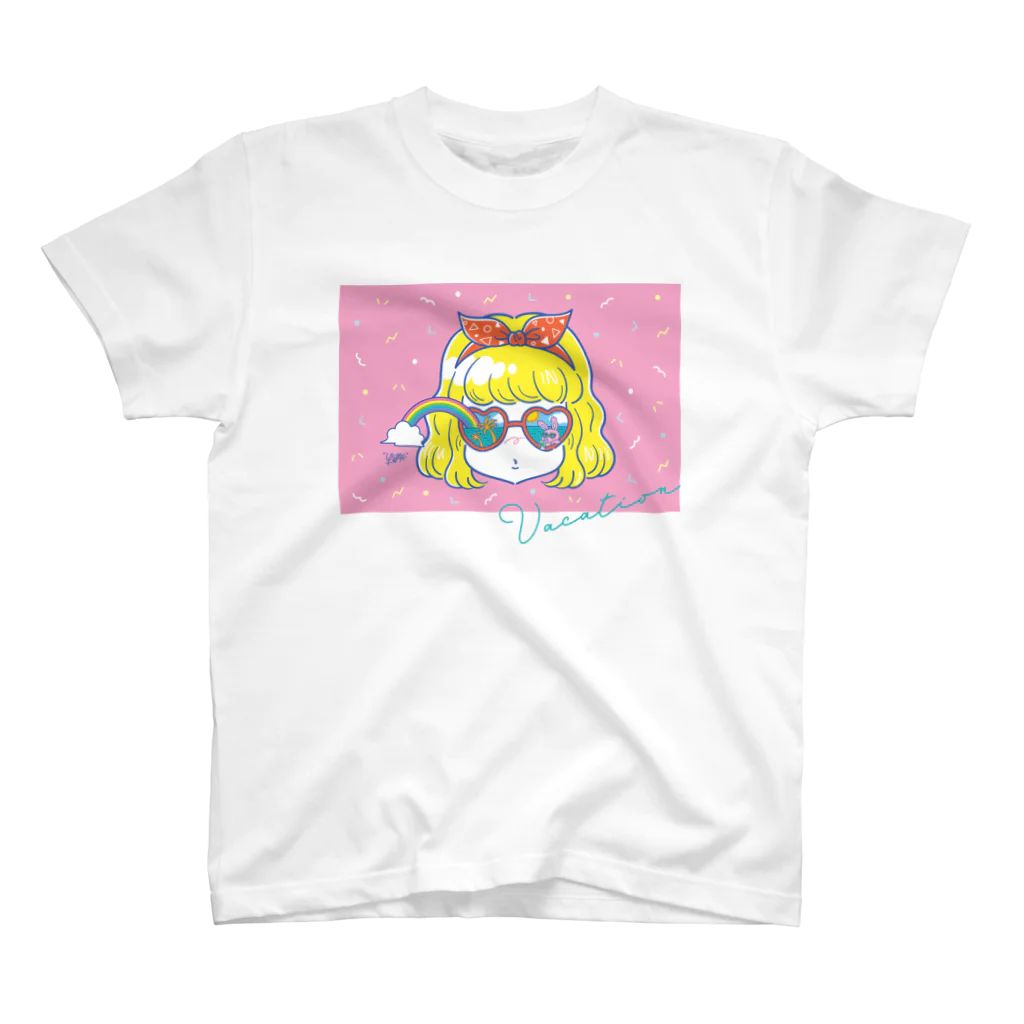 YUMEのVacation(文字色あり) スタンダードTシャツ