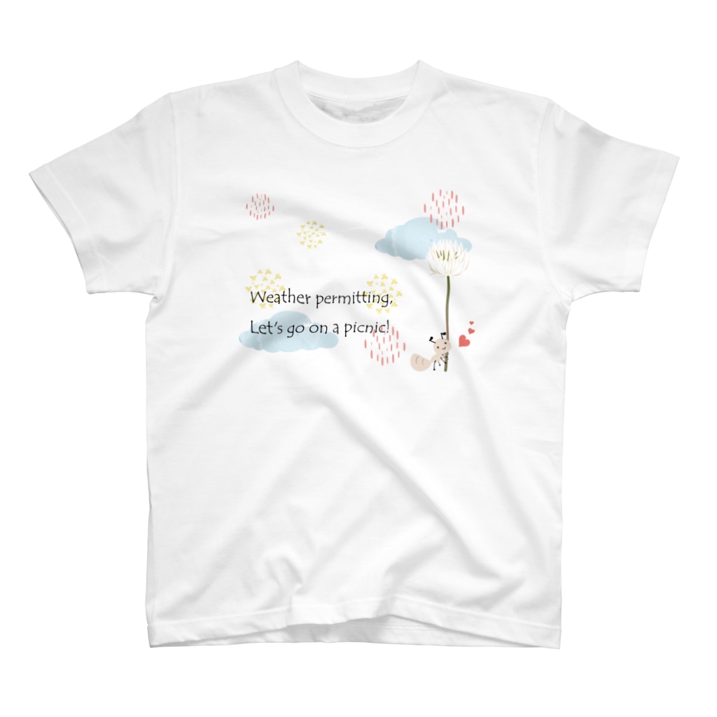 あかえほ & ちびそざいのアリさん Regular Fit T-Shirt