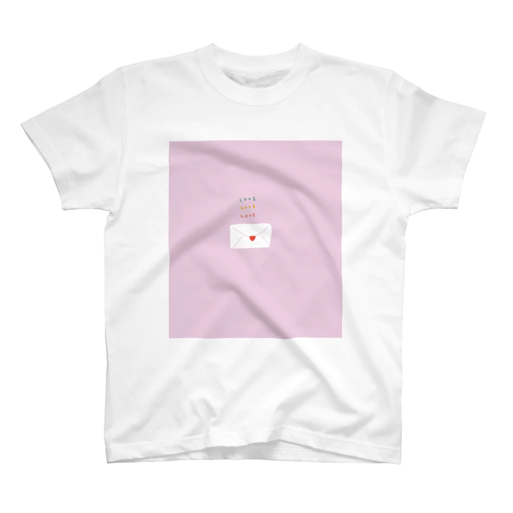 ｵｺﾒｱｲﾃﾑのLove letter Regular Fit T-Shirt