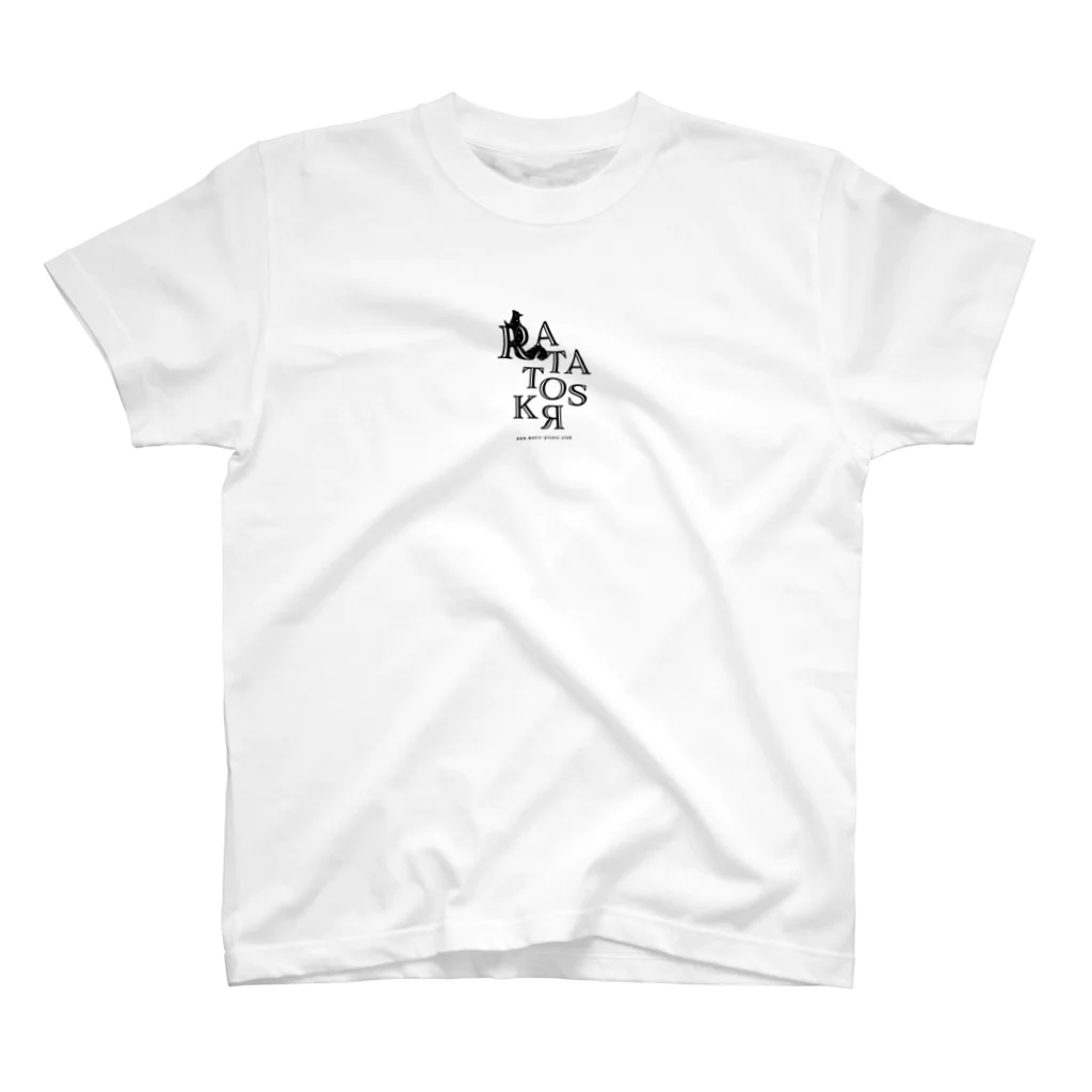 music picinicのラタトスク_黒文字 スタンダードTシャツ