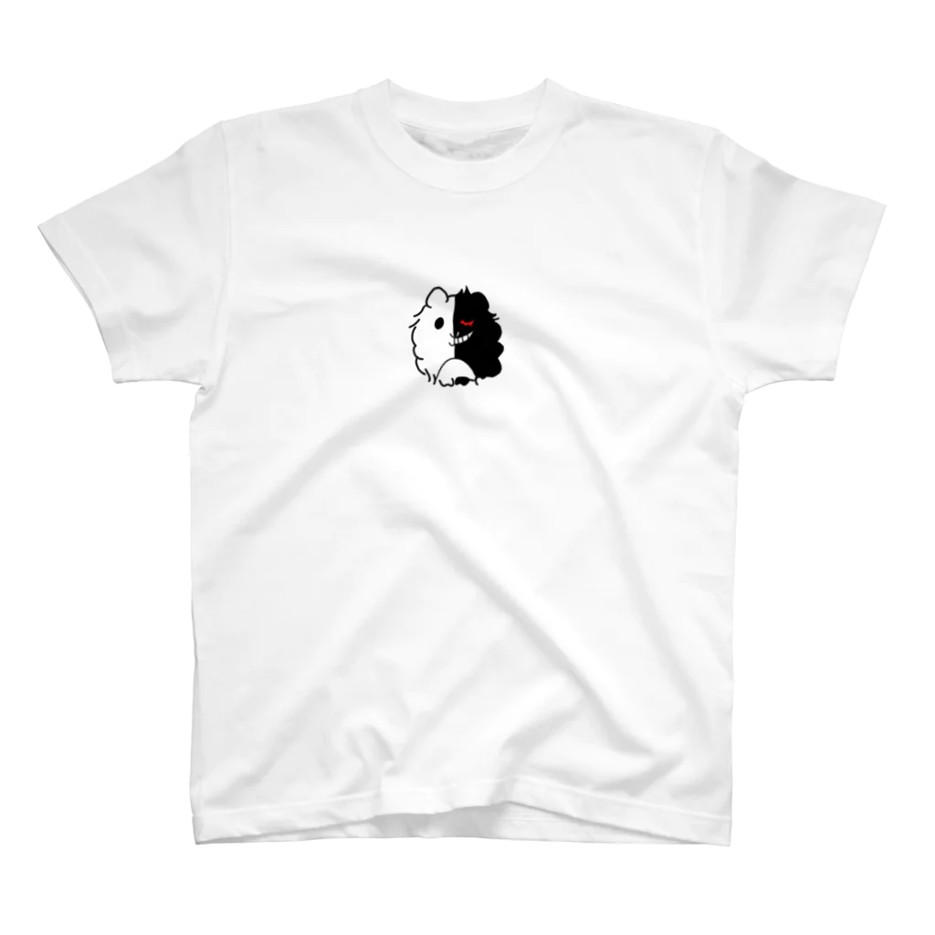 キングのモルモット  ブラックandホワイト　天使と悪魔 Regular Fit T-Shirt