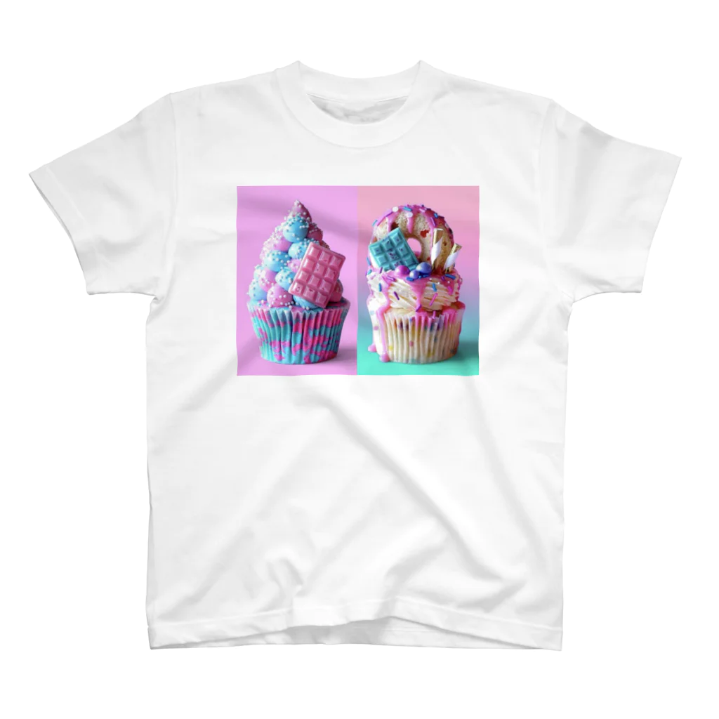 chikochikoshopのcup cake(о´∀`о) Regular Fit T-Shirt