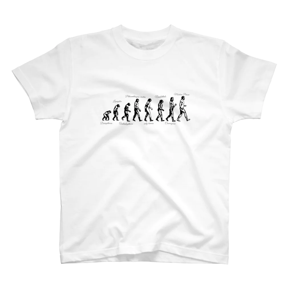 ttsoulの人類の進化3 スタンダードTシャツ