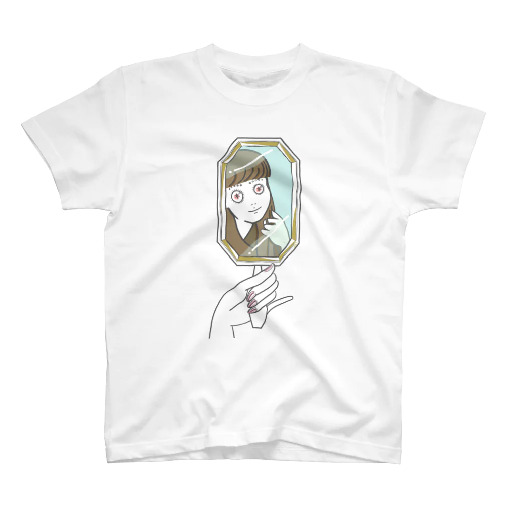 fuyu_k_winterのunubore mirror hairstyle スタンダードTシャツ