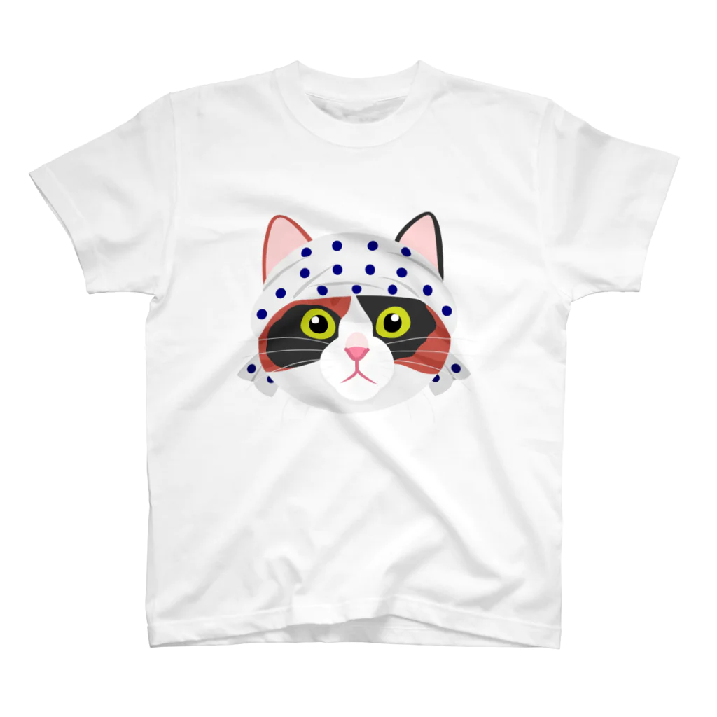 StudioAyutakaの鉢巻き三毛猫 Regular Fit T-Shirt