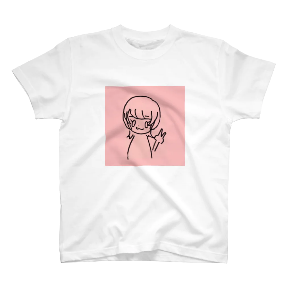 マントの女の子 スタンダードTシャツ