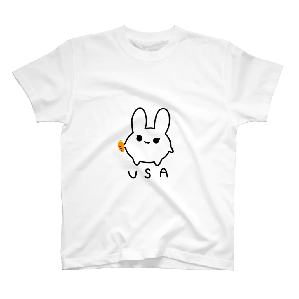 ぶらっくえのきのうさうさ Regular Fit T-Shirt