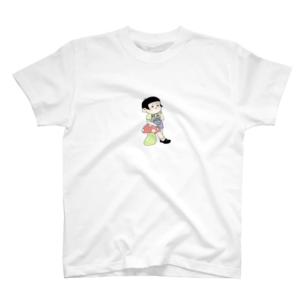 ポンピドゥーの物思いにふける女の子 Regular Fit T-Shirt