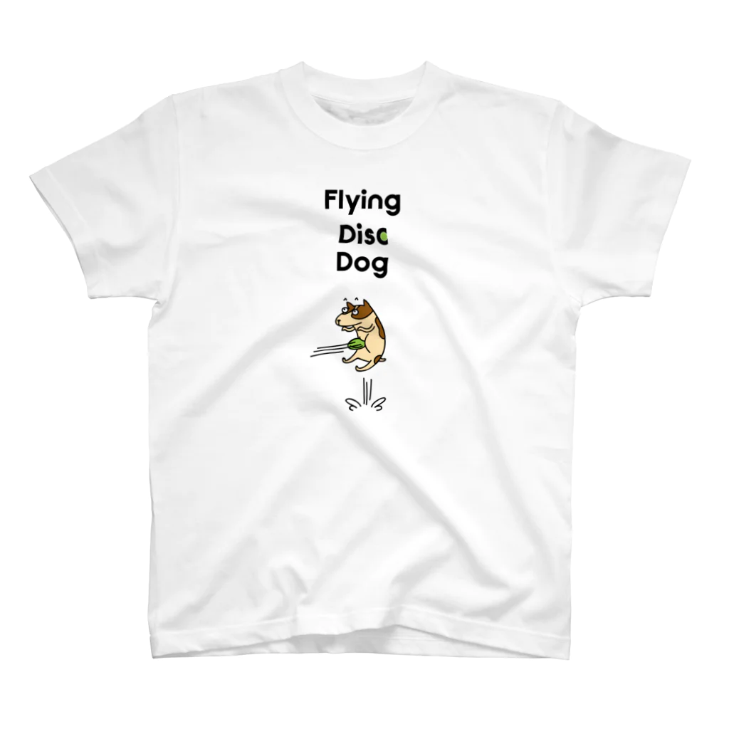 PokuStarのフライングディスクドッグ Regular Fit T-Shirt