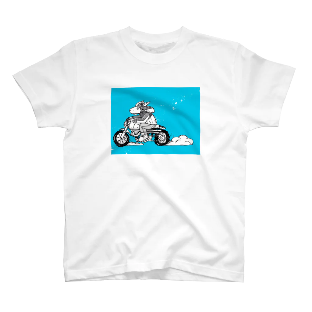 ■Shitagami-Shopのヤギ✖バイク スタンダードTシャツ