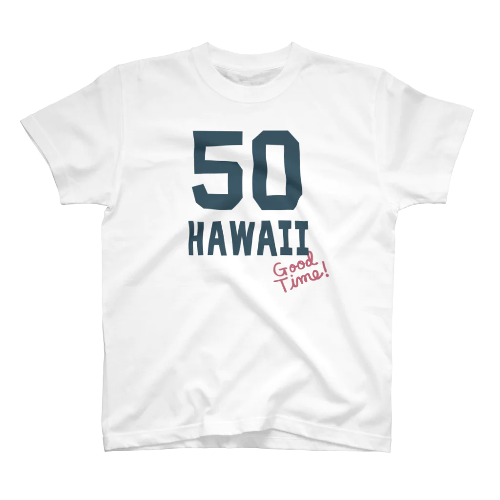 Design For EverydayのナンバリングHAWAII　50 Regular Fit T-Shirt