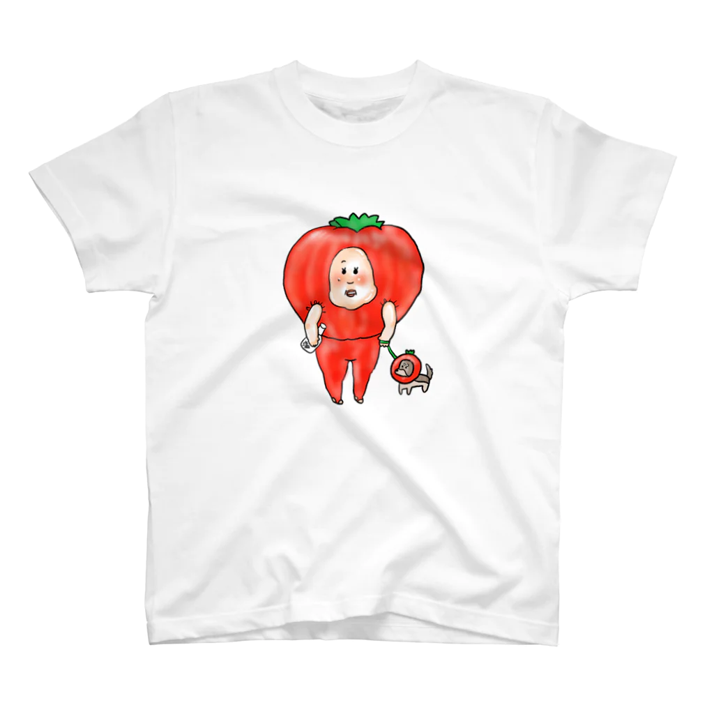 もっちハウスのもちもちトマト🍅 スタンダードTシャツ