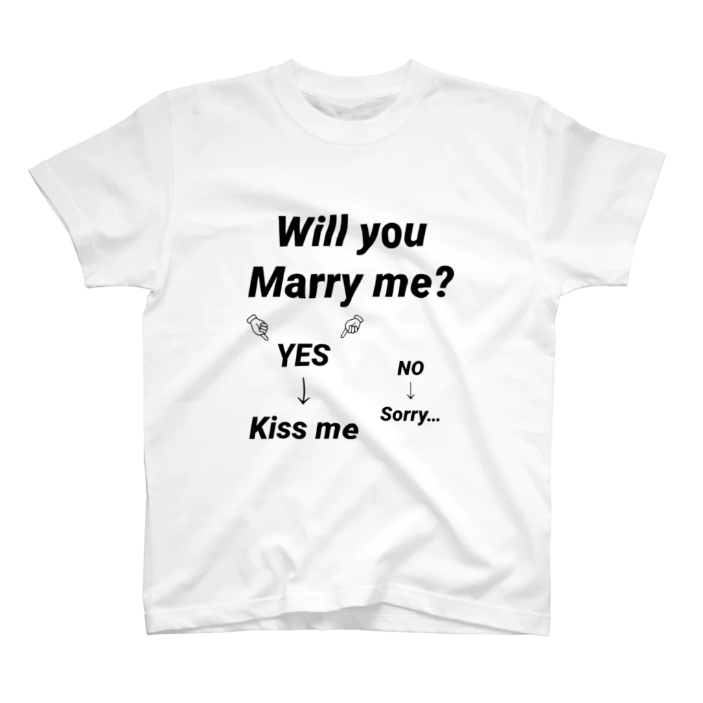 chidamanのMarry me Regular Fit T-Shirt