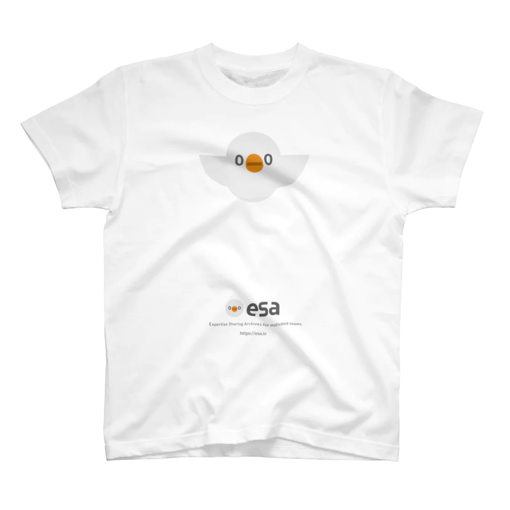 (\( ⁰⊖⁰)/) esaのesa(\( ⁰⊖⁰)/) ｼﾛｼﾞ スタンダードTシャツ