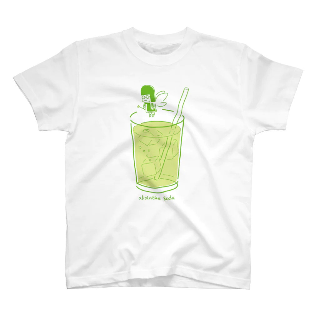 スナックキミドリ -購買部-のAbsinthe Soda スタンダードTシャツ