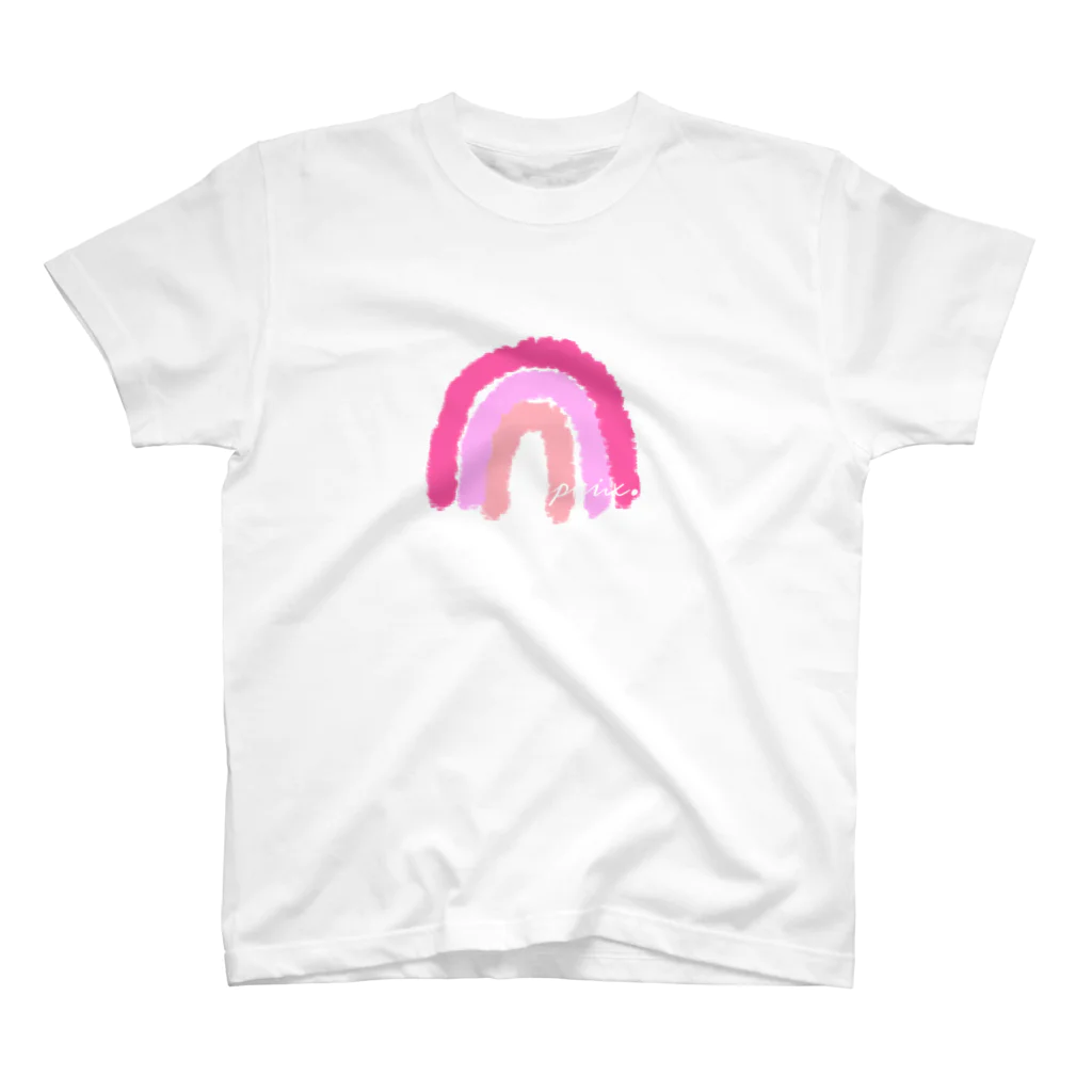 paix. Rainbow ...🍋のpink2_Rainbow スタンダードTシャツ