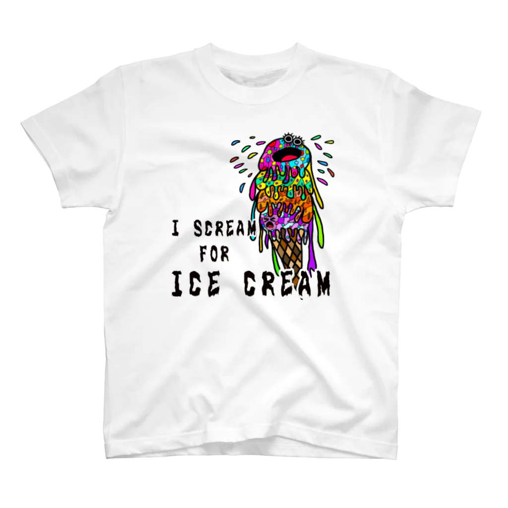 CREAMY YODAのI SCREAM  FOR ICE CREAM 202 スタンダードTシャツ