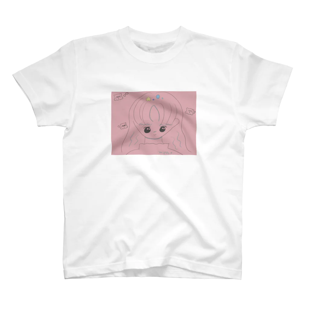 mipoco_chanのてれてれ少女 スタンダードTシャツ