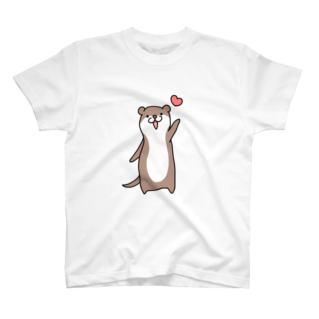 お歯黒🦊のカワウソ【海のシリーズ】 スタンダードTシャツ